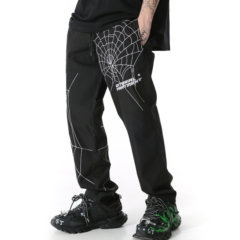 Spiderweb embroidered sweatpants - Image 4