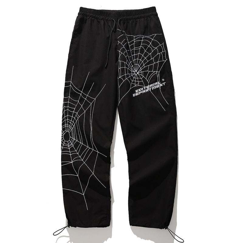 Spiderweb embroidered sweatpants - Image 3