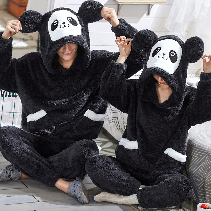 Fashion Hooded Coral Fleece Casual Loungewear Set - Image 2