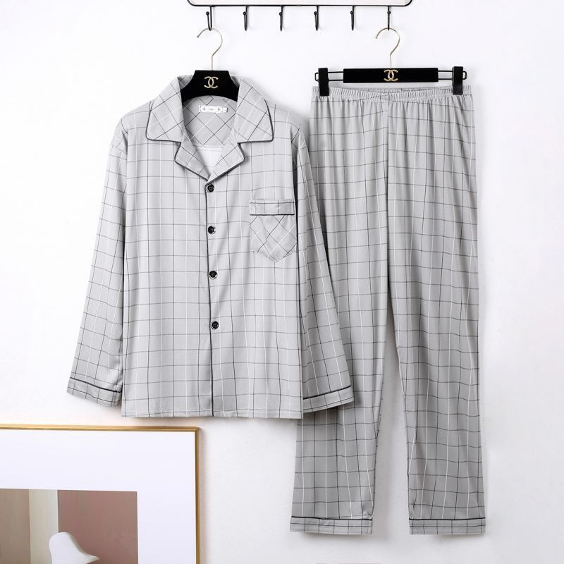 Mens Minimalist Long Sleeve Loungewear Pajamas - Image 2