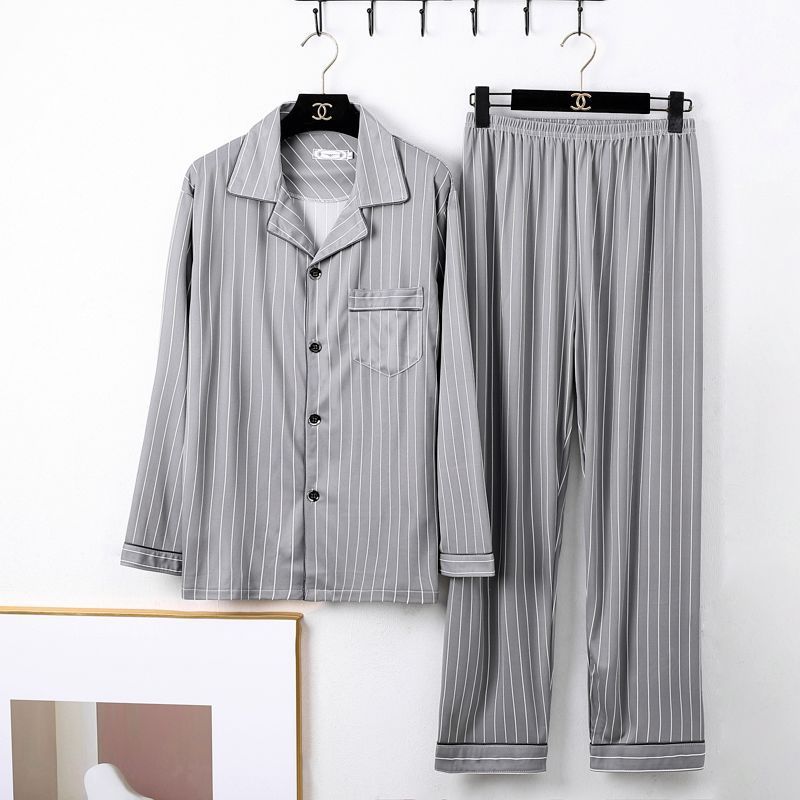 Mens Minimalist Long Sleeve Loungewear Pajamas - Image 8