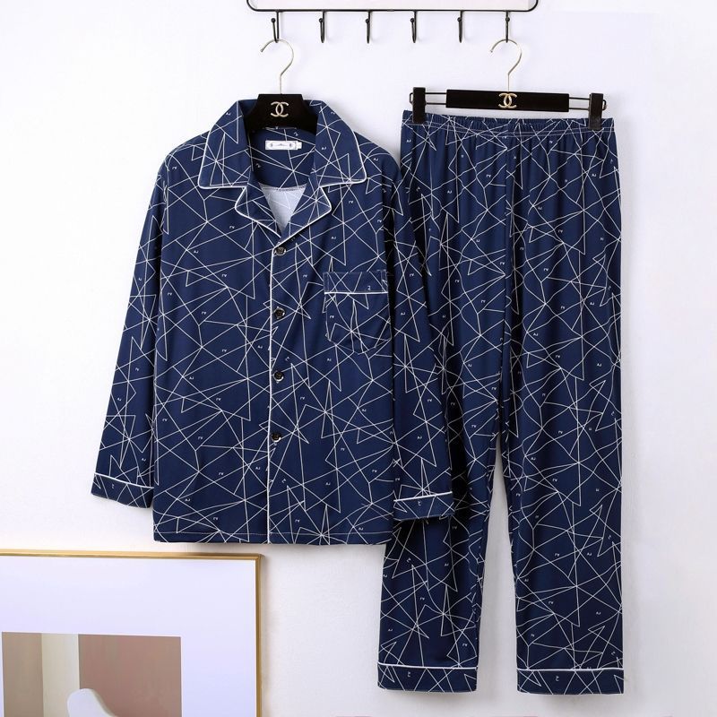 Mens Minimalist Long Sleeve Loungewear Pajamas - Image 4
